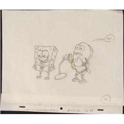 Original Drawing Animation Searching for Gold Spongebob