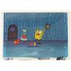 Image 1 : Outraged SpongeBob Original Cel Animation Background