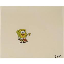 Animation Cel Original Power of Reading Spongebob Art