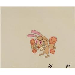 Original Ren And Stimpy Grinning Face Production Cel