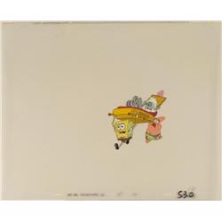 Spongebob Production Original Keep Moving Cel Art