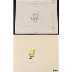 Drawing Cel Animation Flowers Aroma Spongbob Original