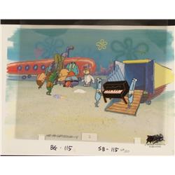 Background Packing Up Original Cel Spongebob Animation