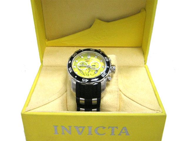 invicta watch yellow face