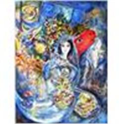 Chagall "Bella" Ltd Edition Lithograph With COA, 33"x23"