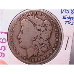 SCARCE KEY DATE-1889 CARSON CITY MORGAN DOLLAR ,LOOKS F