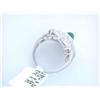 Image 5 : 18k White Gold Ring with Diamonds and Emerald