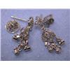 Image 4 : 18k White Gold Dangling Earrings with Diamonds