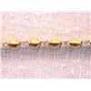 Image 2 : 14k Two Toned Gold Bracelet with Diamonds