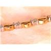 Image 4 : 14k Two Toned Gold Bracelet with Diamonds