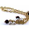Image 3 : 14k Gold Bracelet with Pearls and Gemstones