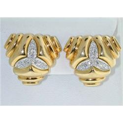 Tiffany & Co 18K  Yellow Gold, Diamond Earrings