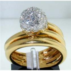 Salavetti 18k Yellow Gold Diamond Ring