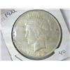 Image 1 : 1922 PEACE SILVER DOLLAR