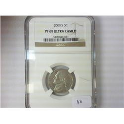 2000-S JEFFERSON NICKEL NGC PF69 ULTRA CAMEO