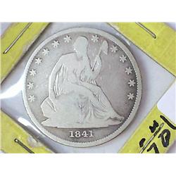 1841-O SEATED LIBERTY HALF DOLLAR