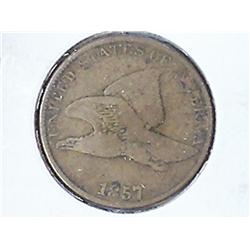 1857 FLYING EAGLE CENT (VERY GOOD)