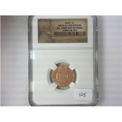 2009 LINCOLN CENT BIRTH AND CHILDHOOD CENT NGC BU