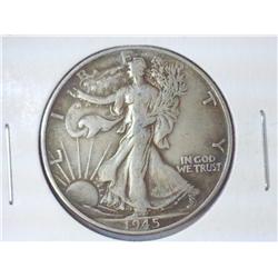 1945 WALKING LIBERTY HALF DOLLAR