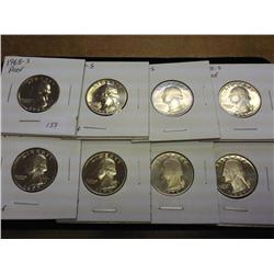 1968-S,69-S,70-S,71-S,73-S,74-S,78-S & 81-S  1/4'S