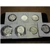 Image 2 : 7 ASSORTED 60'S WASHINGTON SILVER QUARTERS