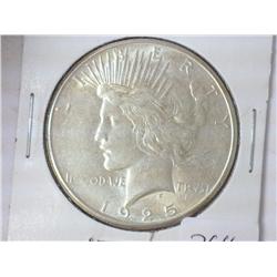 1925-S PEACE SILVER DOLLAR (UNC)
