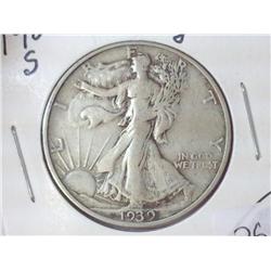 1939-S WALKING LIBERTY HALF DOLLAR
