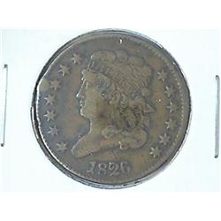 1826 US HALF CENT (EXTRA FINE)