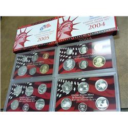 2004 & 05 US SILVER PROOF SETS (WITH BOXES)