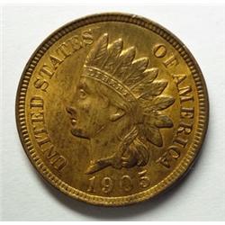 1905 Indian penny  MS64 R/B