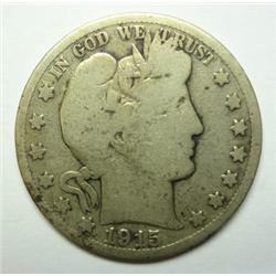 1915 Barber half $  VG