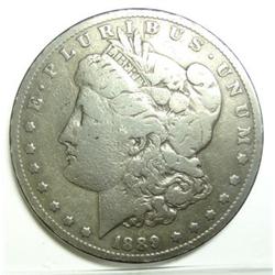 1889CC Morgan $  VG/F  dark toning