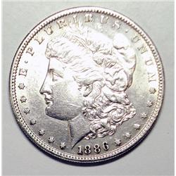1886S Morgan $  AU58