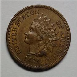 1880 Indian penny  MS62 BROWN