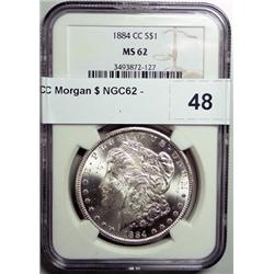 1884CC Morgan $ NGC62