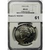Image 1 : 1925S Peace $  NGC63