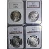 Image 1 : 1878S Morgan $ 4 coin NGC grading set  MS62,63,64,65