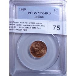 Consignor slabbed a full roll of 1909 Indian pennys.Will be sold in next few