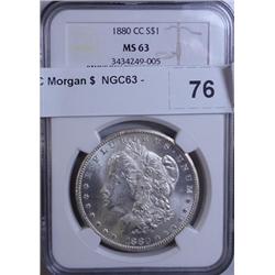 1880CC Morgan $  NGC63