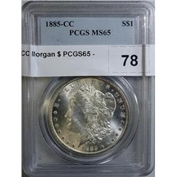 1885CC Morgan $ PCGS65