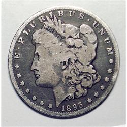1895O Morgan $  VG with rim bump reverse 7:00