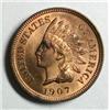 Image 1 : 1907 Indian penny MS64 90% RED