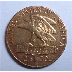 1915S PAN-PAC $2 1/2 GOLD  XF45