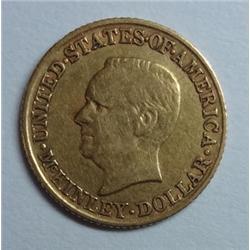 1916 McKinley $1 GOLD  VF/XF