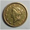 Image 1 : 1849 open wreath $1 GOLD  VF/XF