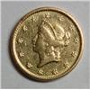 Image 1 : 1849O open wreath $1 GOLD  XF45