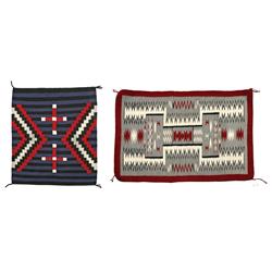Two Navajo Weavings, Crownpoint Rug Weavers