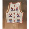 Image 1 : Sioux Beaded Child's Vest With Elk Teeth, 19th Century