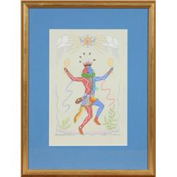 Harrison Begay, Gouache