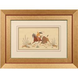 Woody Crumbo, Original Gouache